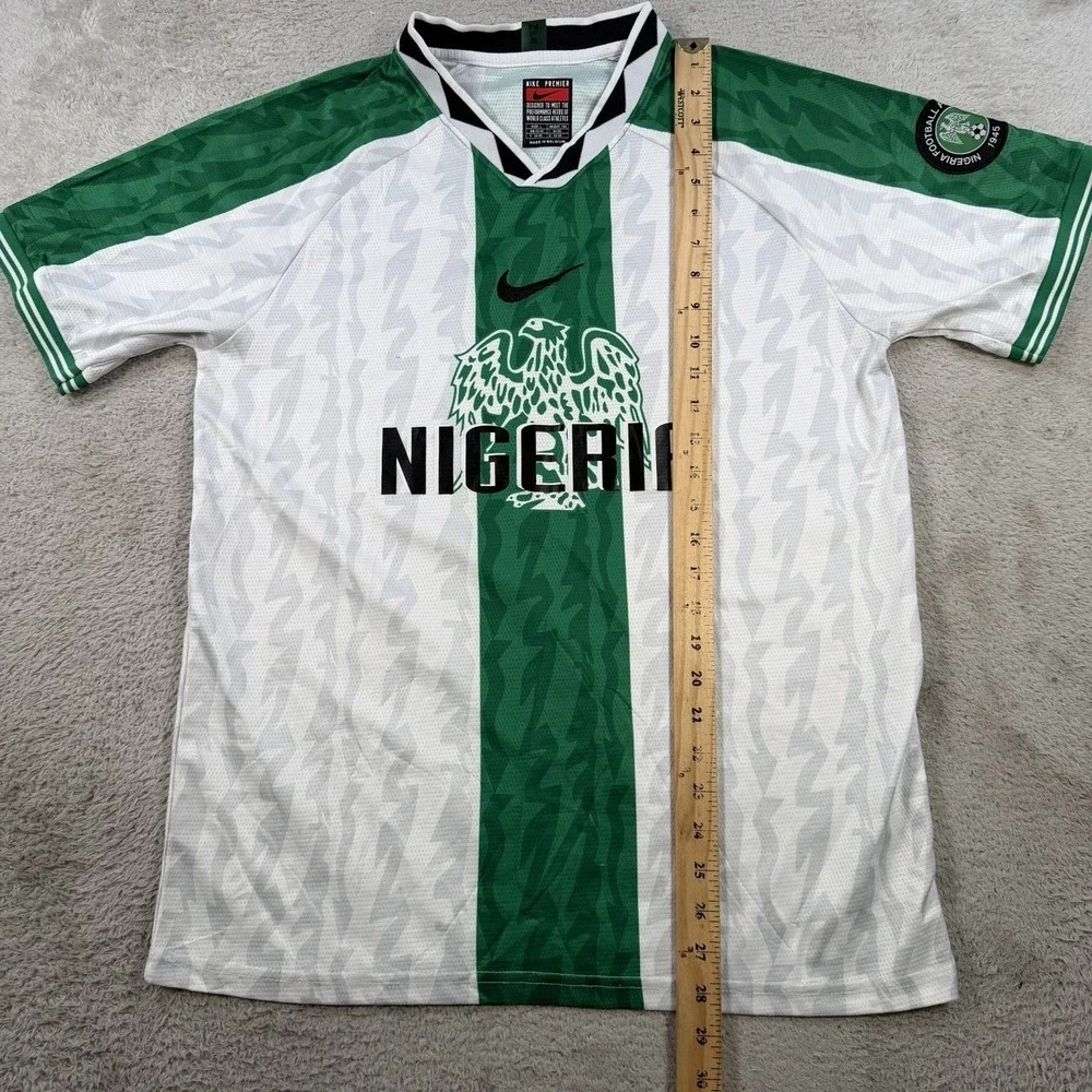 VTG Nike Premier Nigeria Jersey Men Large Football 1996 Retro Soccer Olympic Kit